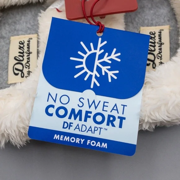 ‼️SOLD‼️ Dearfoam Dluxe Brand New Memory Foam Women’s Slippers - Size M 7/8 - Picture 9 of 14